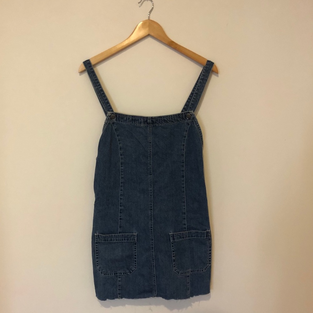 Denim Mini Jumpsuit Dress